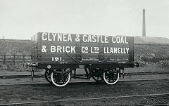 
Glynea brickworks behind one of their ralway wagons