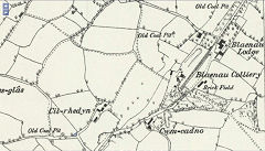 
Blaenau brickfield, near Pen-y-groes, 1878 © Crown Copyright reserved