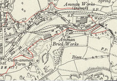 Amman Brickworks, Brynamman, 1913 © Crown Copyright reserved