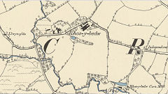 Ffald-y-Brenin brickworks, 1887, © Crown Copyright reserved