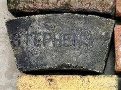 A curved 'Stephens' from Stephens Silica Brickworks, © Photo courtesy of Tyrone Puddle