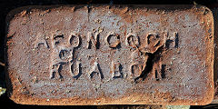 'Afongoch Ruabon' probably from the Tatham Brickworks, Ruabon, Denbighshire, © Photo courtesy of David Kitching and 'Old Bricks'