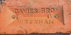 'Davies Bros Wrexham' from Abenbury Brickworks, Wrexham, Denbighshire © Photo courtesy of 'Old Bricks'