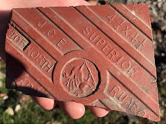 '4 x4 Superior JCE Ruabon North Wales Adamantine' tile, Ruabon, Denbighshire © Photo courtesy of Gwyn Jenkins