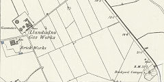Llandudno brickworks, 1875, © Crown Copyright reserved