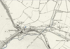 Llandudno Junction brickworks, 1888, © Crown Copyright reserved