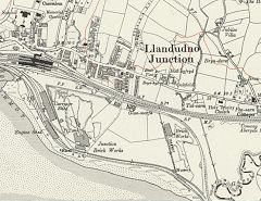 Llandudno Junction brickworks, 1911, © Crown Copyright reserved
