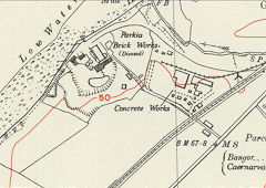Parkia brickworks, 1948, Caernarvon © Crown Copyright reserved