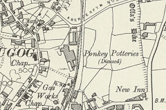 Ponkey brickworks, Rhos, 1898, © Crown Copyright reserved