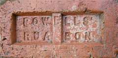 
'Powells Ruabon' from Powells brickworks, Llwyneinion, Rhos, Denbighshire © Photo courtesy of Andrew Connolly and 'Old Bricks'