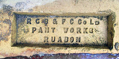'R G B F C Co Ld Pant Works Ruabon' from Pant brickworks, Ruabon, Denbighshire, © Photo courtesy of Mike Shaw and 'Old Bricks'