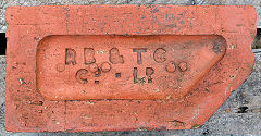 
'RB & TC Co Ld' from the Ruabon Brick and Terra Cotta Co Ltd, Denbighshire, © Photo courtesy of Martyn Fretwell and 'Old Bricks'