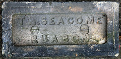 
'T H Seacome Ruabon' from Delph Brick and Fireclay Works, © Photo courtesy of David Kitching and 'Old Bricks'