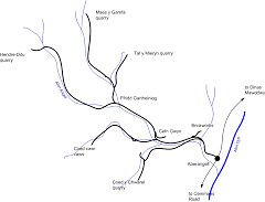 The Hendre-ddu Tramway, © Wikipaedia, probably from Dan Quine