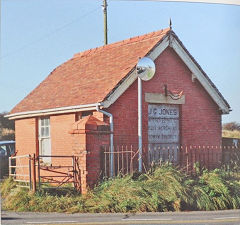Building believed to have been built of Towyn bricks, © 'Towyn-on-sea' by Sara Eade