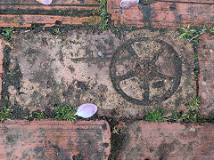 Possibly a Towyn brick amongst a number of unmarked bricks recovered from Towyn, © Ioan Pritchard