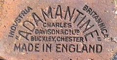 
'Industria Britannica Adamantine Charles Davison & Co Ltd Buckley Chester Made in England'<br> from Charles Davison & Co Ltd Buckley, Flint,  © Photo courtesy of 'Old Bricks'