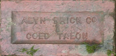 
'Alyn Brick Co Coed Talon' from Coed Talon Brickworks, Flintshire, © Photo courtesy of 'Old Bricks