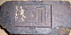 
'Castle' logo from Castle Brick Co, Buckley, © Photo courtesy of Stephen Payton and 'Old Bricks'