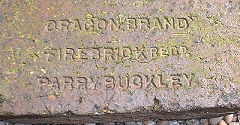 
 'Dragon Brand Firebrick Regd Parry Buckley'  © Photo courtesy of  © Photo courtesy of 'Old Bricks'