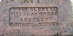 
'The Globe Fire Clay Works Buckley Flintshire via Chester' from Globe Brickworks, Buckley, Flintshire, © Photo courtesy of 'Old Bricks'