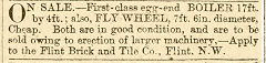 
Flint Brick & Tile Co advert, 4 July 1879, © National Library of Wales