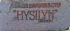
'Charles Davison & Co Ld Hysilyn Regd' from Charles Davison & Co Ltd Buckley, Flint<br> © Photo courtesy of 'Old Bricks'