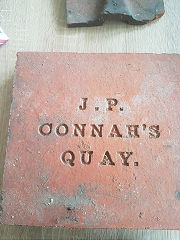 
'J. P. Connah's Quay' floor tile, © Photo courtesy of Kevin J Prince