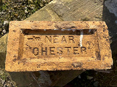 
'Near Chester', reverse of 'Rock Brick Co Buckley' from South Buckley brickworks, © Photo courtesy of Eileen Ellis Pritchard