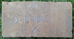 
'Obsidianite Acid Proof JX etc.' from Charles Davison & Co Ltd Buckley, Flint<br> © Photo courtesy of Mark Cranston and Old Bricks'