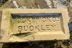 
'Rock Brick Co Buckley' with 'Near Chester' on reverse, from South Buckley brickworks, © Photo courtesy of Eileen Ellis Pritchard