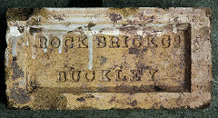 
'Rock Brick Co Buckley', from South Buckley brickworks, © Photo courtesy of 'Old Bricks'