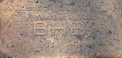 
'Trade Mark BHB', for Brook Hill Blue' from Buckley Brick & Tile Co Ltd, © Photo courtesy of 'Old Bricks'