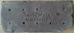 
'Trade Mark Gibsonite' from Buckley Brick & Tile Co Ltd, © Photo courtesy of The Buckley Society and 'Old Bricks'