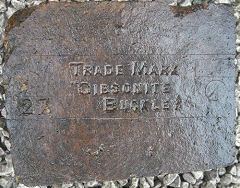 
'Trade Mark Gibsonite Buckley' from Buckley Brick & Tile Co Ltd, © Photo courtesy of The Buckley Society and 'Old Bricks'