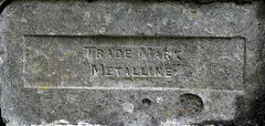 
'Trade Mark Metalline' from Buckley Brick & Tile Co Ltd, © Photo courtesy of Martyn Fretwell and 'Old Bricks'