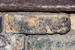 
'15', Unknown brickworks, found at Llangattock, Mon