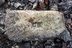 
'CB' possibly from Upper Cwmbran Brickworks