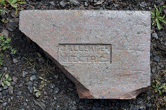 
'Callender Electric' a cable run cover possibly from Falkirk for or by Callenders Cable and Construction Co
