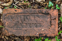 
'Clayton & Co Patent', Claytons made brick making machines and this imprint was used by a number of brickworks. this example had nothing on the reverse