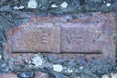 
'EV', split brick, Ebbw Vale Steel and Iron Co, Ebbw Vale, Mon