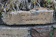 
'H Parfit Cwmbran' with 1 'T', from Upper Cwmbran brickworks