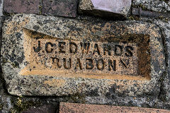 J.C.Edwards, Ruabon' on a yellow brick