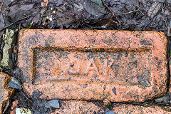 
'Oak' from Oak Brickworks, Pontnewynydd, Mon. Type 1 with embossed letters