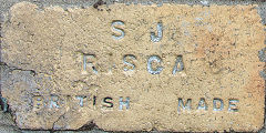 
'SJ Risca British Made' type 2, from Dan-y-graig brickworks, Risca