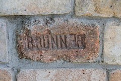 
'Brunner' large imprint at Brunner Brickworks near Greymouth, Spring 2017