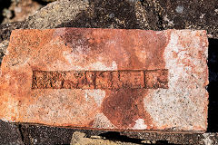 
'Brunner' small imprint at Brunner Brickworks near Greymouth, Spring 2017