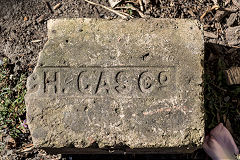 
'CH Gas Co', probably Christchurch Gasworks, at Ferrymead Museum, Christchurch, Spring 2017