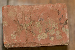 
Brick made by Mr Goodwin of Waitaka, in Waitaka Museum, Spring 2017