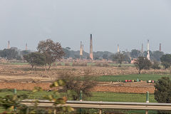 
Brickworks between Agra and Delhi, February 2016